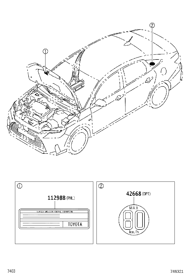 11298-BZ260 LABEL, EMISSION CONTROL INFORMATION product image
