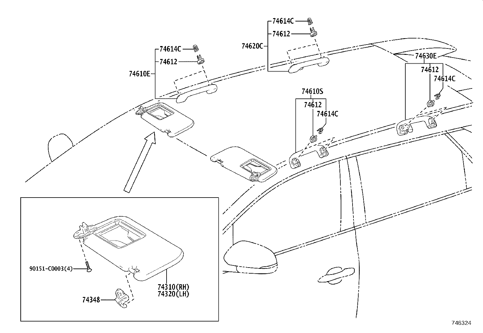 74232-0R210 PANEL, DOOR ARMREST BASE, LH product image