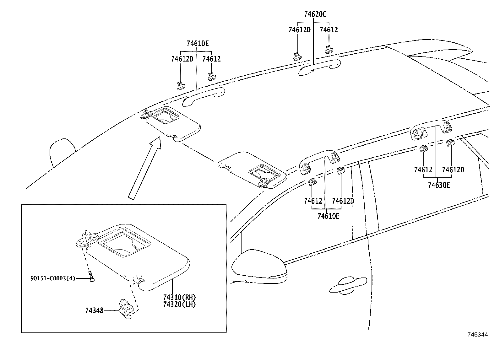 74232-0R150 PANEL, DOOR ARMREST BASE, LH product image