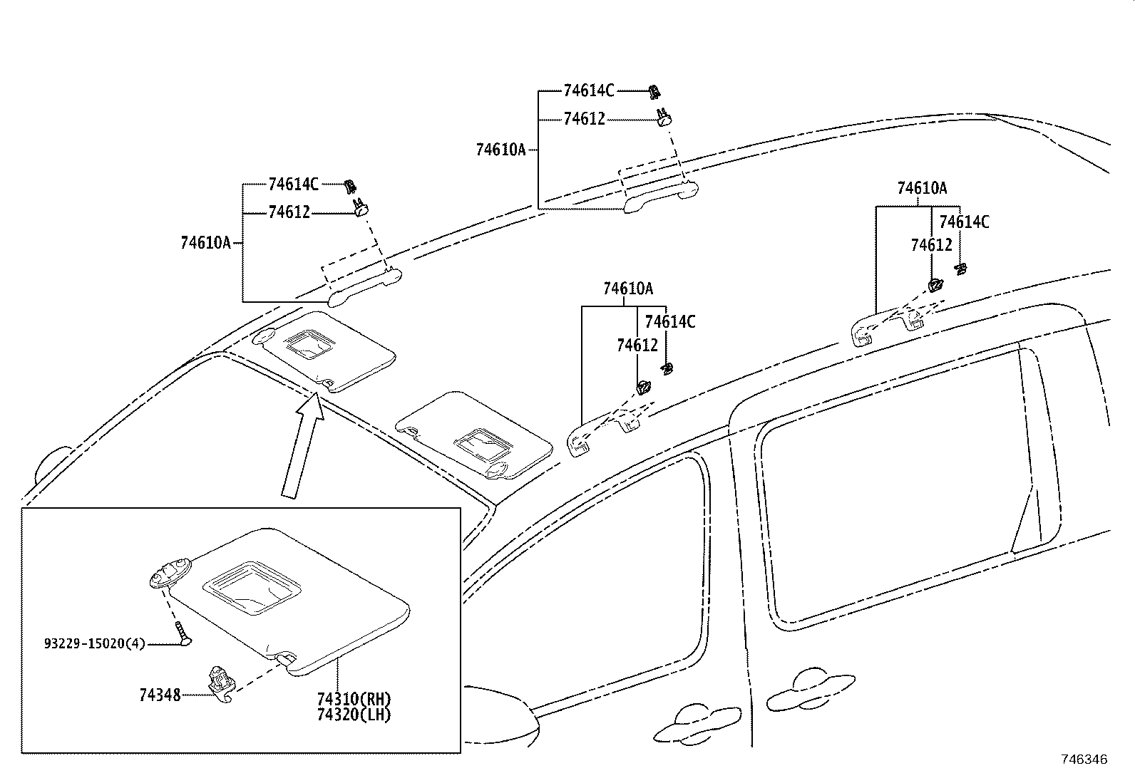 74231-52C00-B0 PANEL, FRONT ARMREST BASE, UPPER RH product image