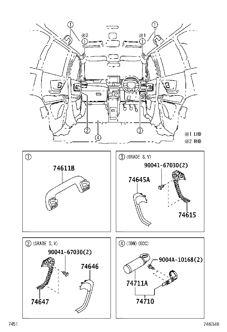 74230-BZ080-B0 PANEL ASSY, FRONT DOOR ARMREST BASE, RH product image