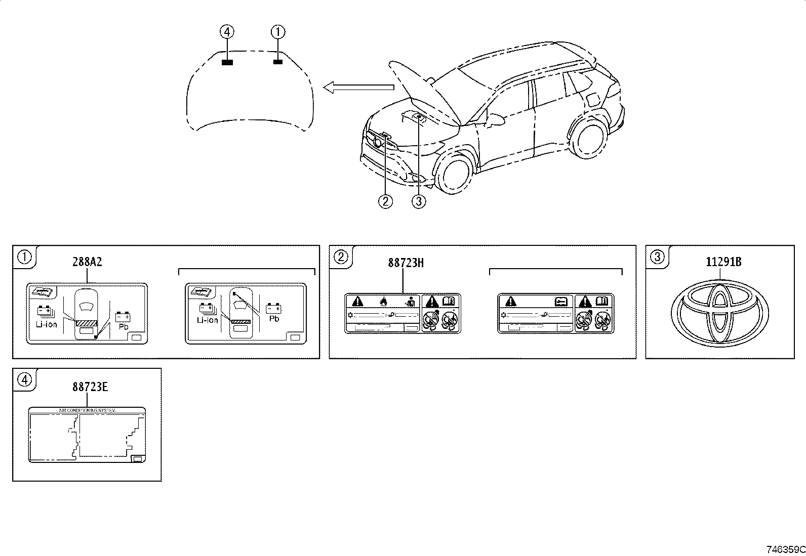 42661-16840 LABEL, TIRE PRESSURE INFORMATION product image