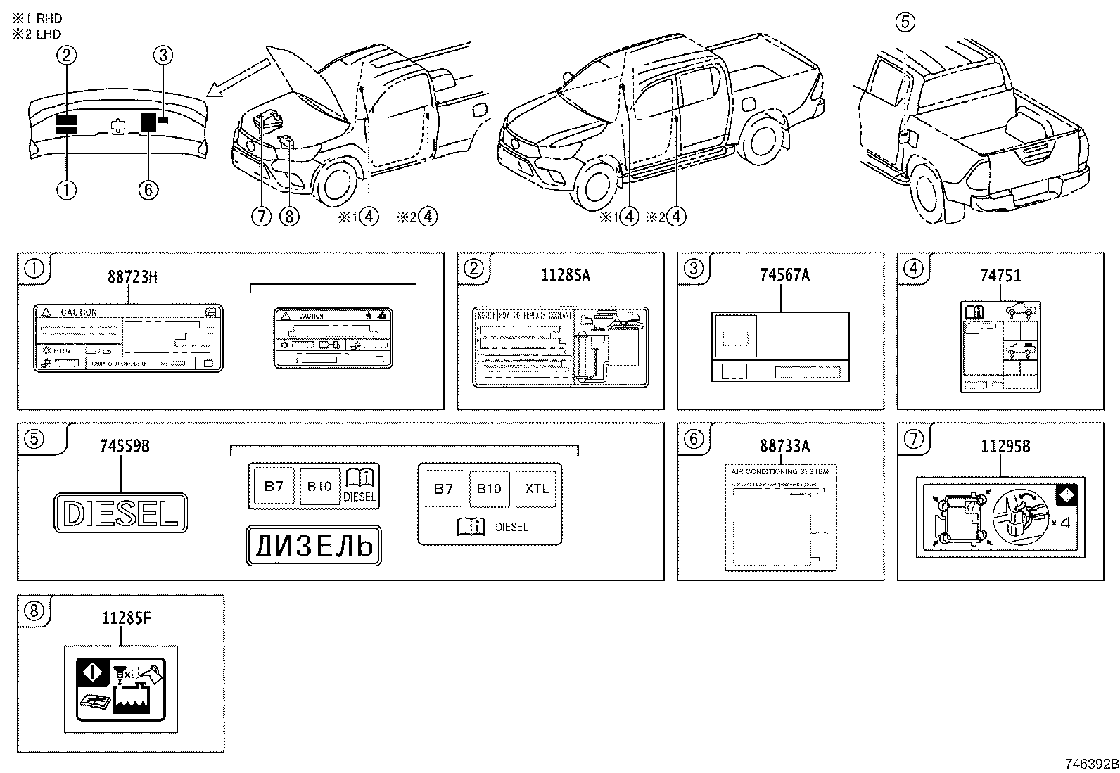 74559-71030 LABEL, FUEL INFORMATION product image