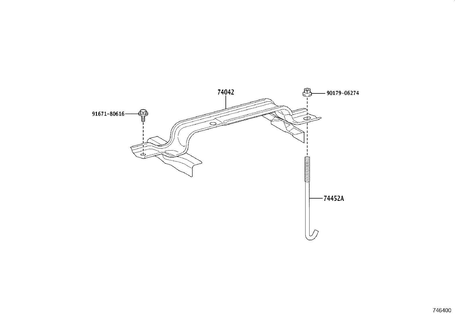 74403-52050 CARRIER SUB-ASSY, BATTERY product image