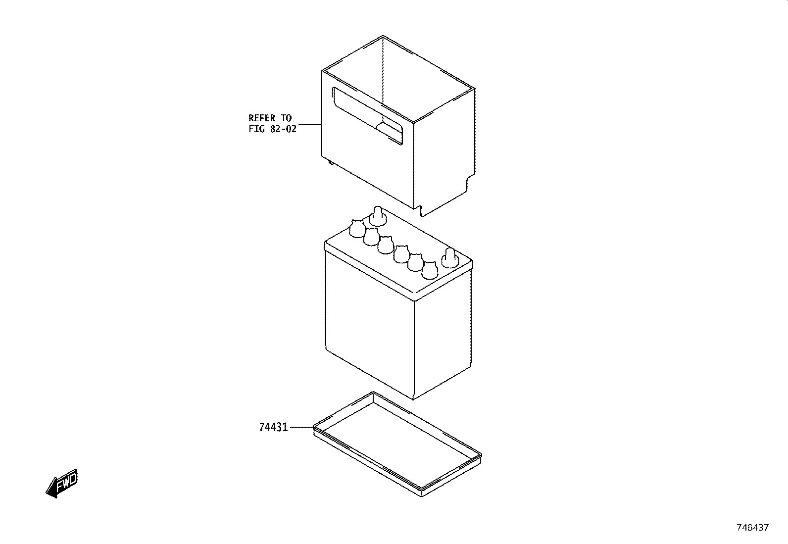 74410-WC007 CARRIER ASSY, BATTERY product image