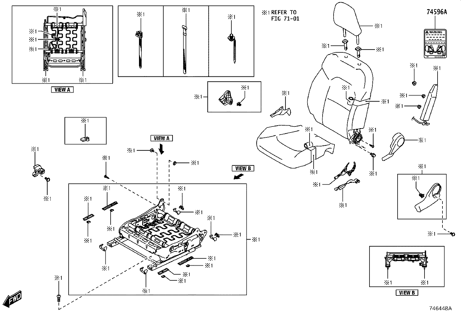 42661-WC009 LABEL, TIRE PRESSURE INFORMATION product image