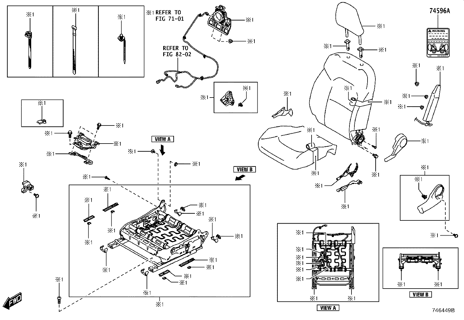 42661-WC009 LABEL, TIRE PRESSURE INFORMATION product image