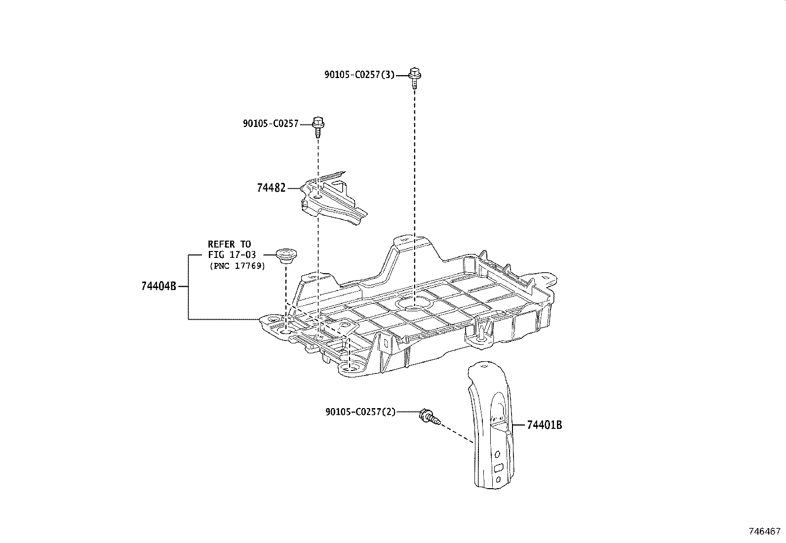 74440-0E020 TRAY, BATTERY product image