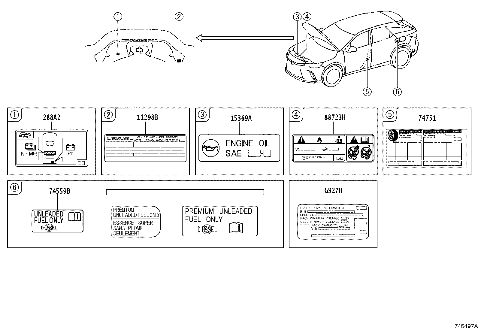 Toyota 11298-F0322 LABEL, EMISSION CONTROL INFORMATION