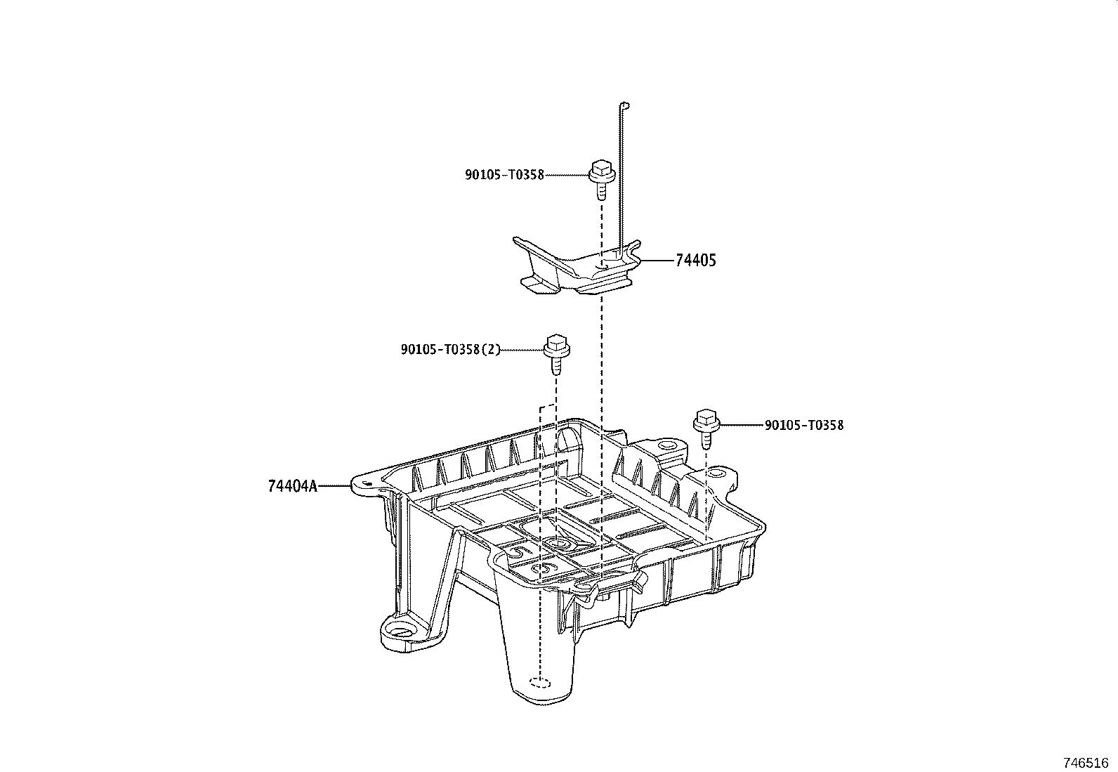74411-VT010 CARRIER, BATTERY product image