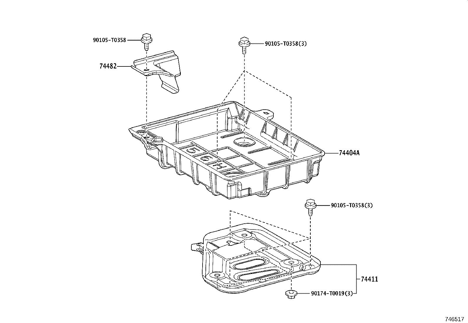 74411-VT010 CARRIER, BATTERY product image