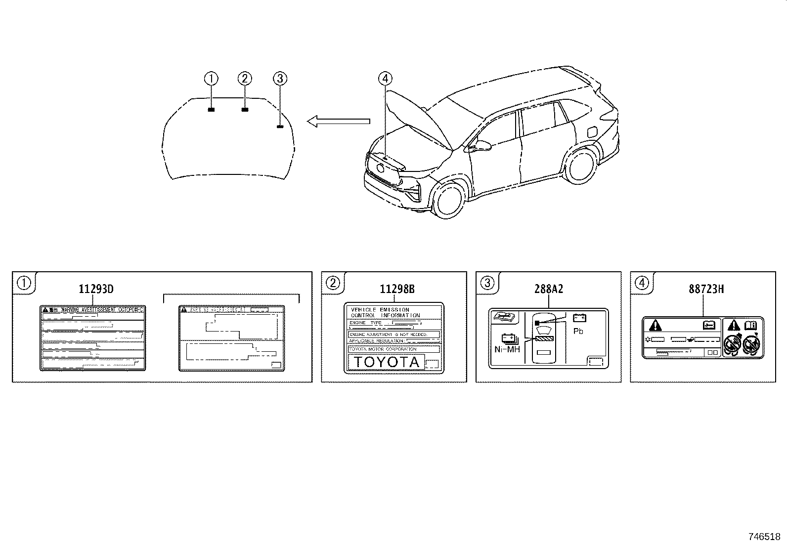 42661-VT060 LABEL, TIRE PRESSURE INFORMATION product image