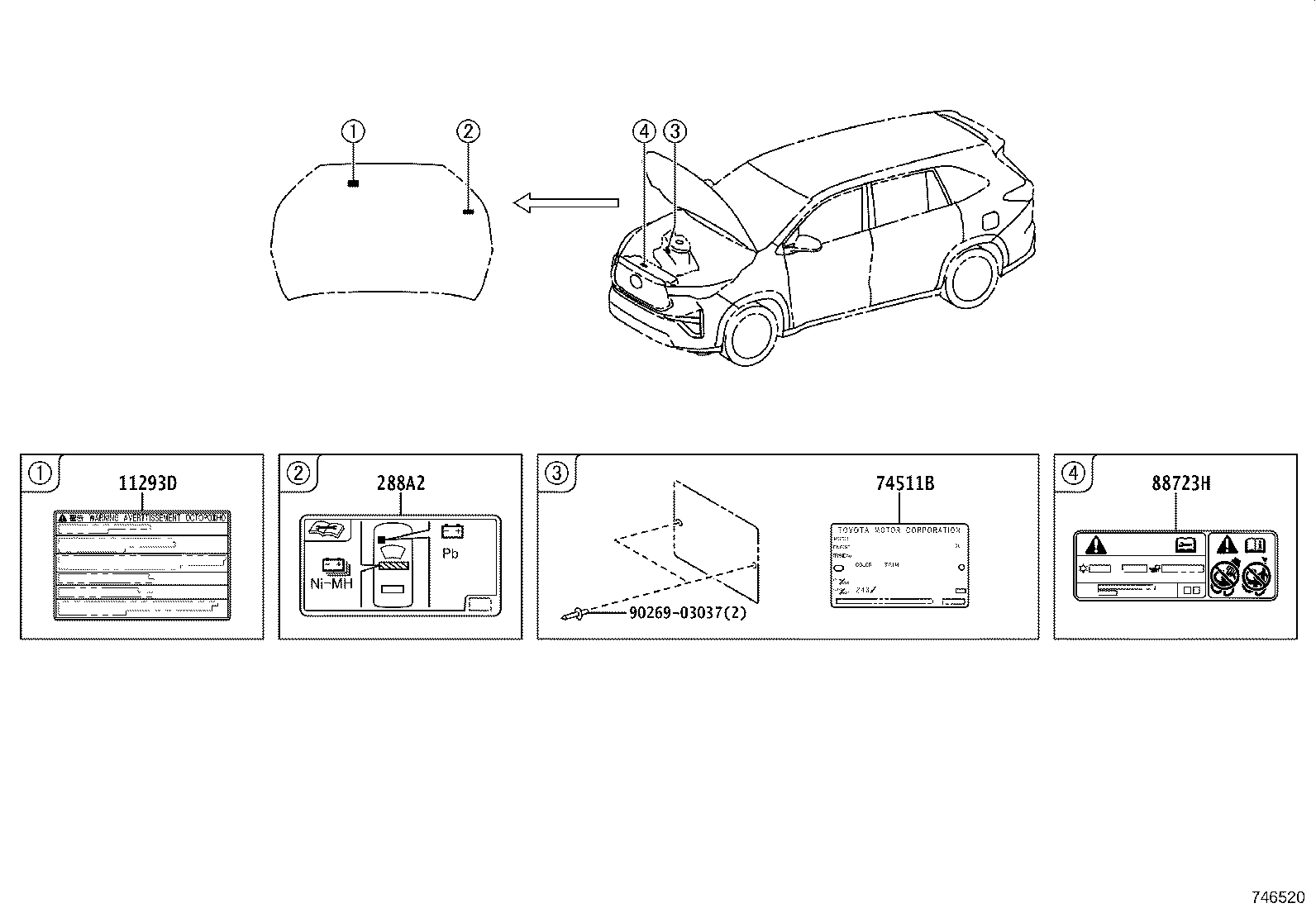 42661-VT060 LABEL, TIRE PRESSURE INFORMATION product image