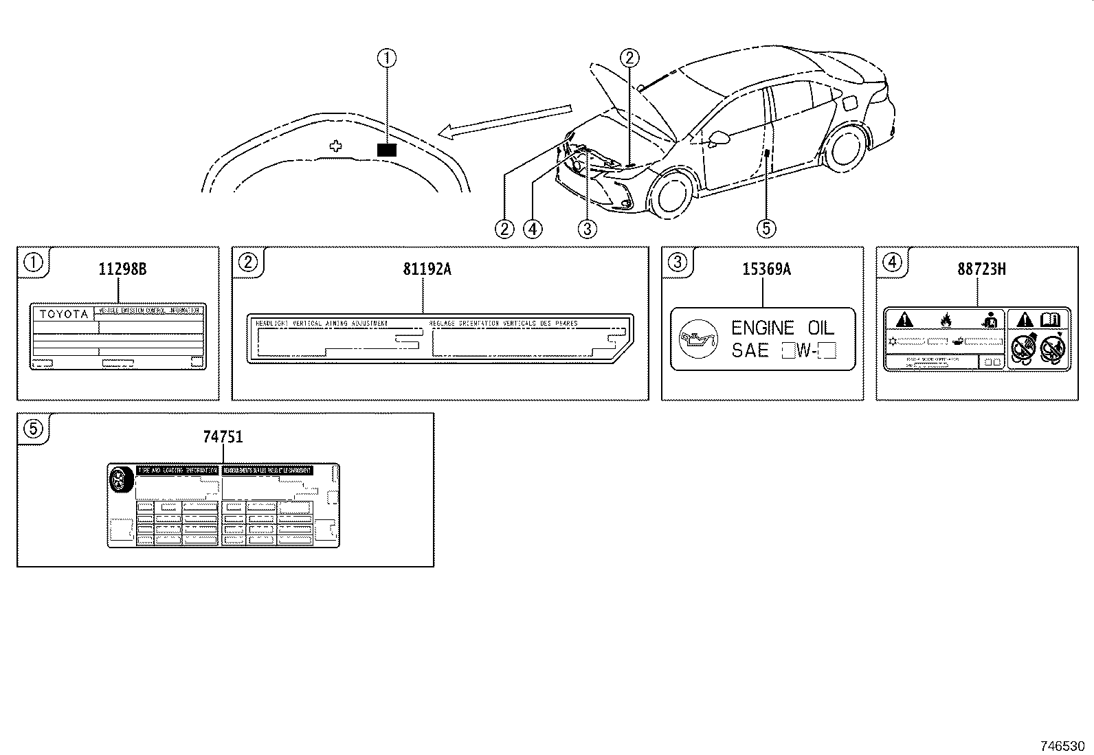 11298-F2011 LABEL, EMISSION CONTROL INFORMATION product image