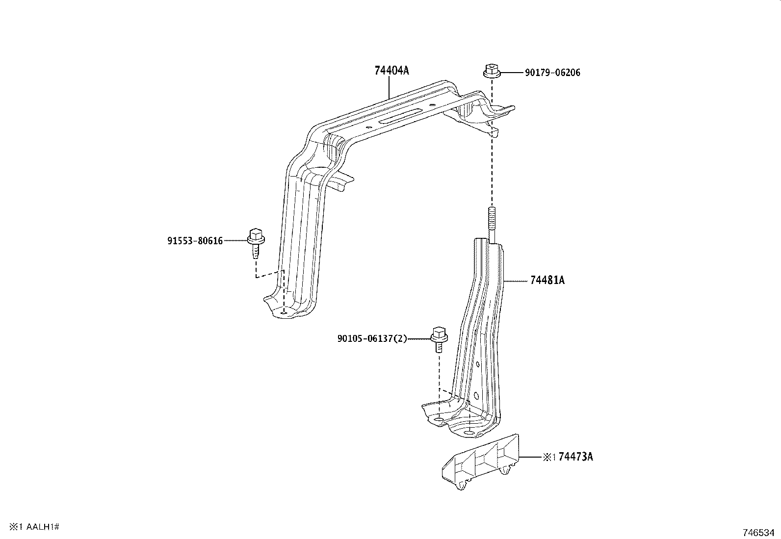 74440-48030 CLAMP, BATTERY product image
