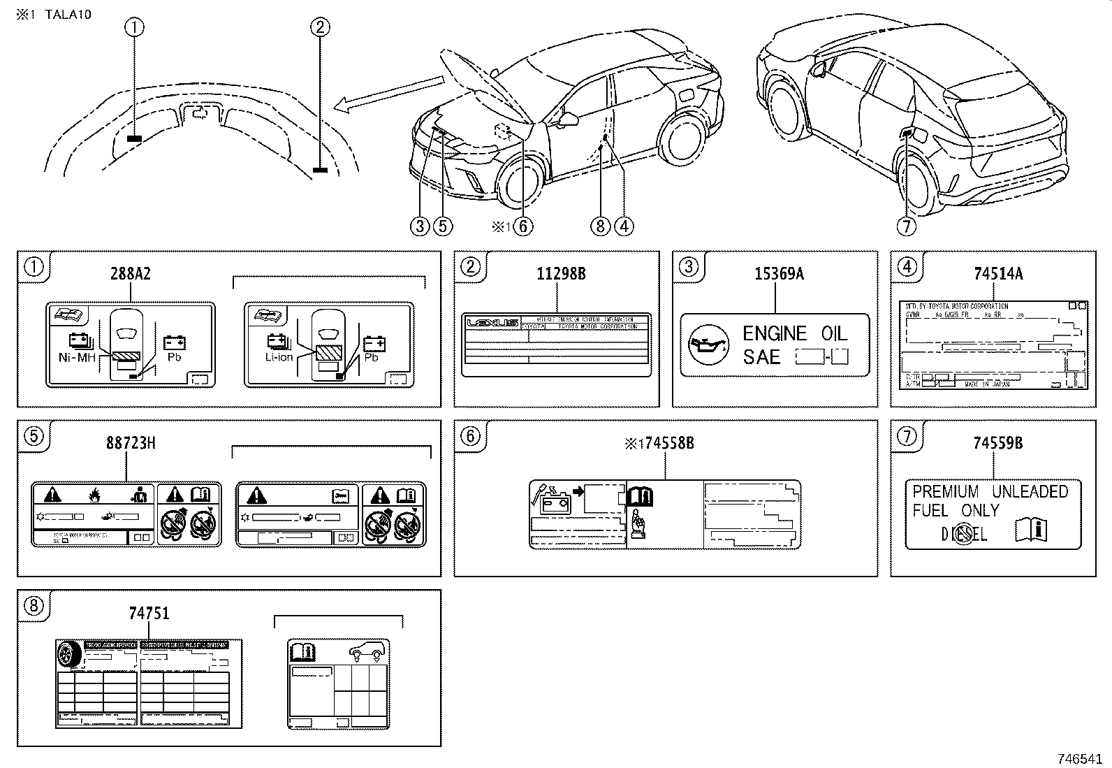 11298-25232 LABEL, EMISSION CONTROL INFORMATION product image