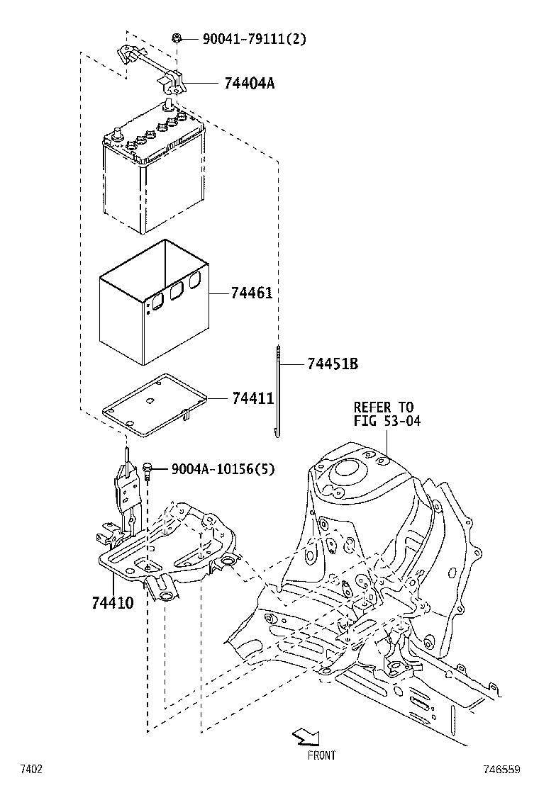 74410-BZ060 CARRIER ASSY, BATTERY product image