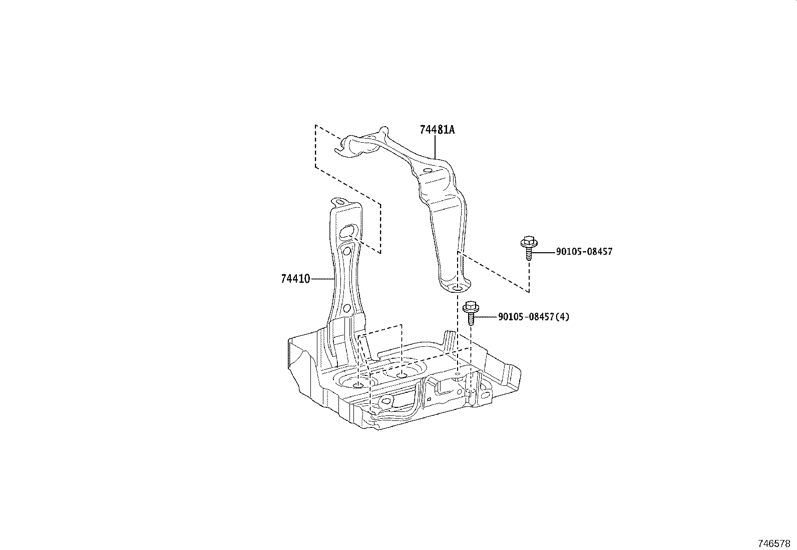 74482-47010 CLAMP, BATTERY, NO.2 product image
