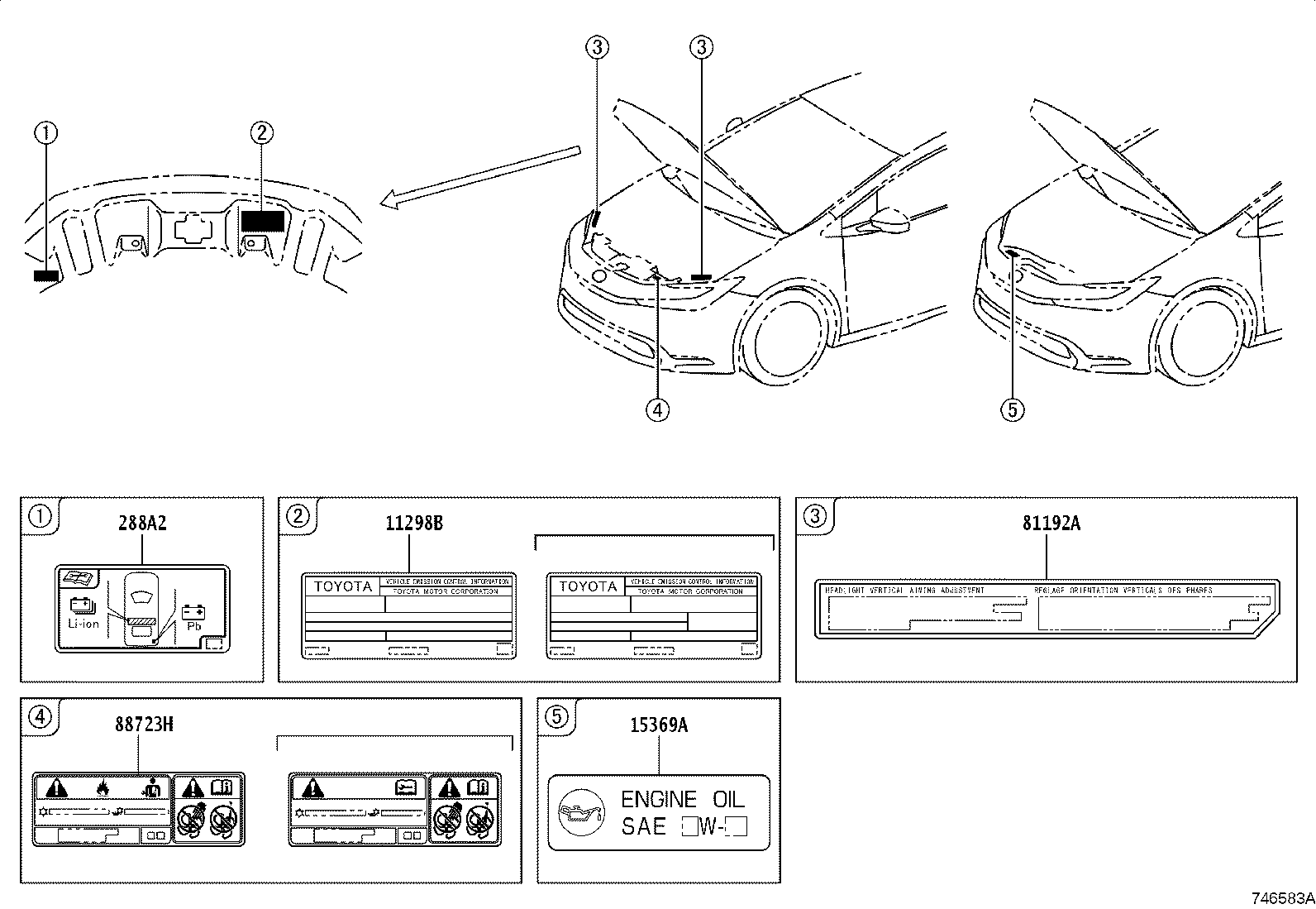 Toyota 11298-24172 LABEL, EMISSION CONTROL INFORMATION