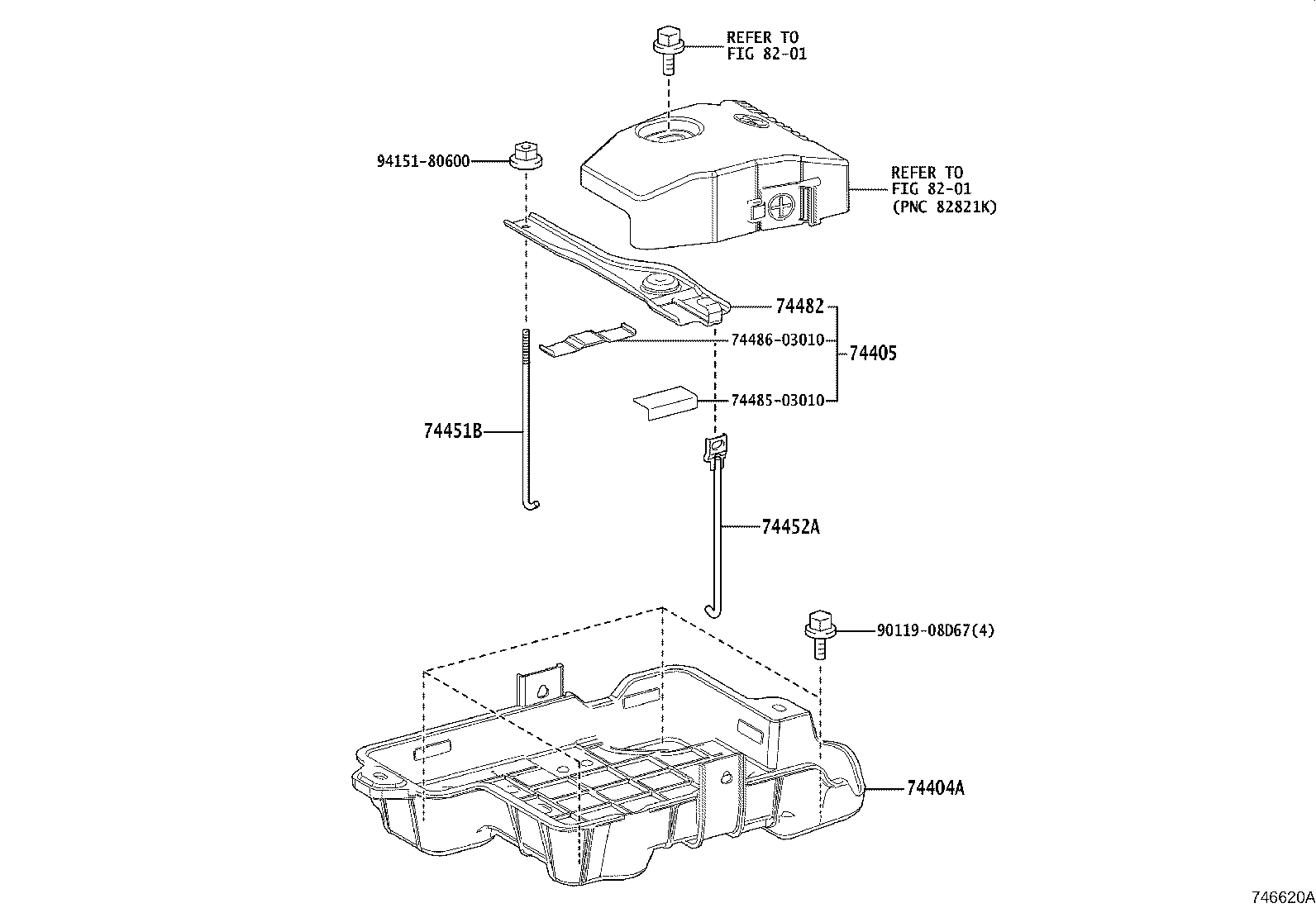 74451-03020 BOLT, BATTERY CLAMP product image
