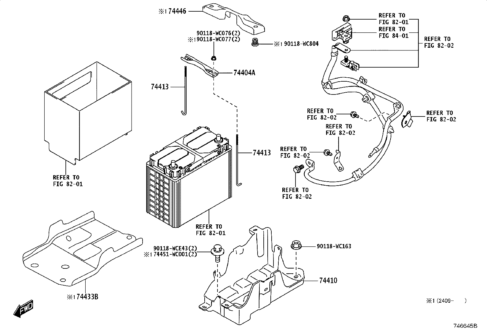 74410-WC010 CARRIER ASSY, BATTERY product image