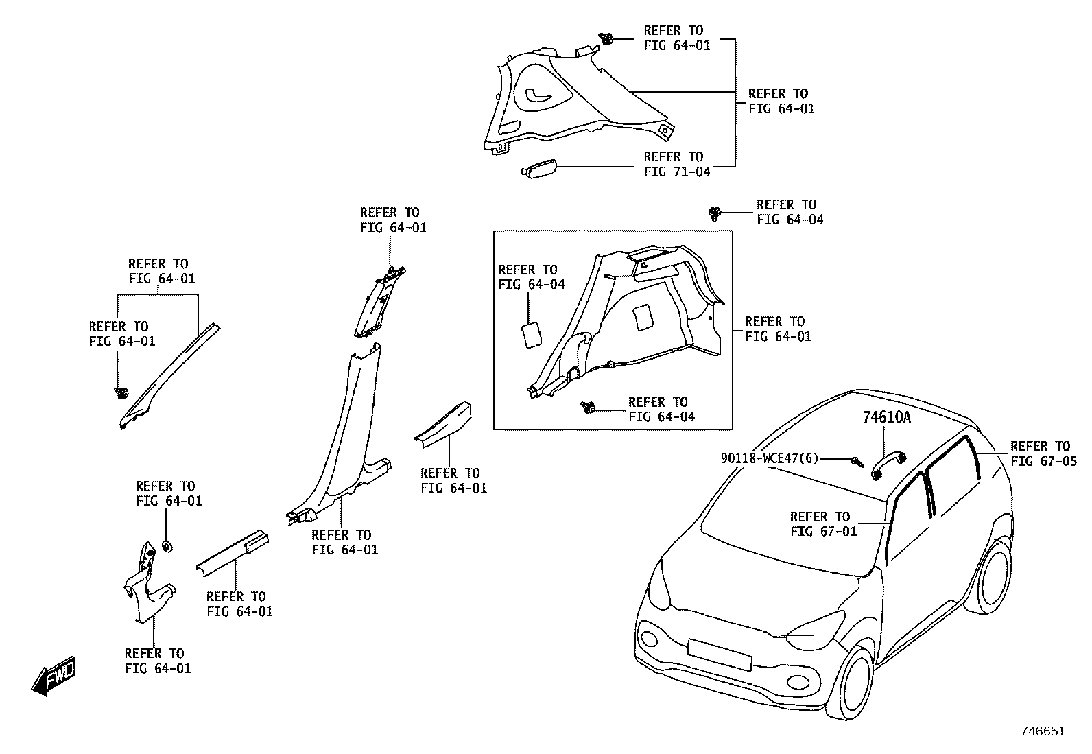 74610-WC009 GRIP SUB-ASSY, ASSIST product image