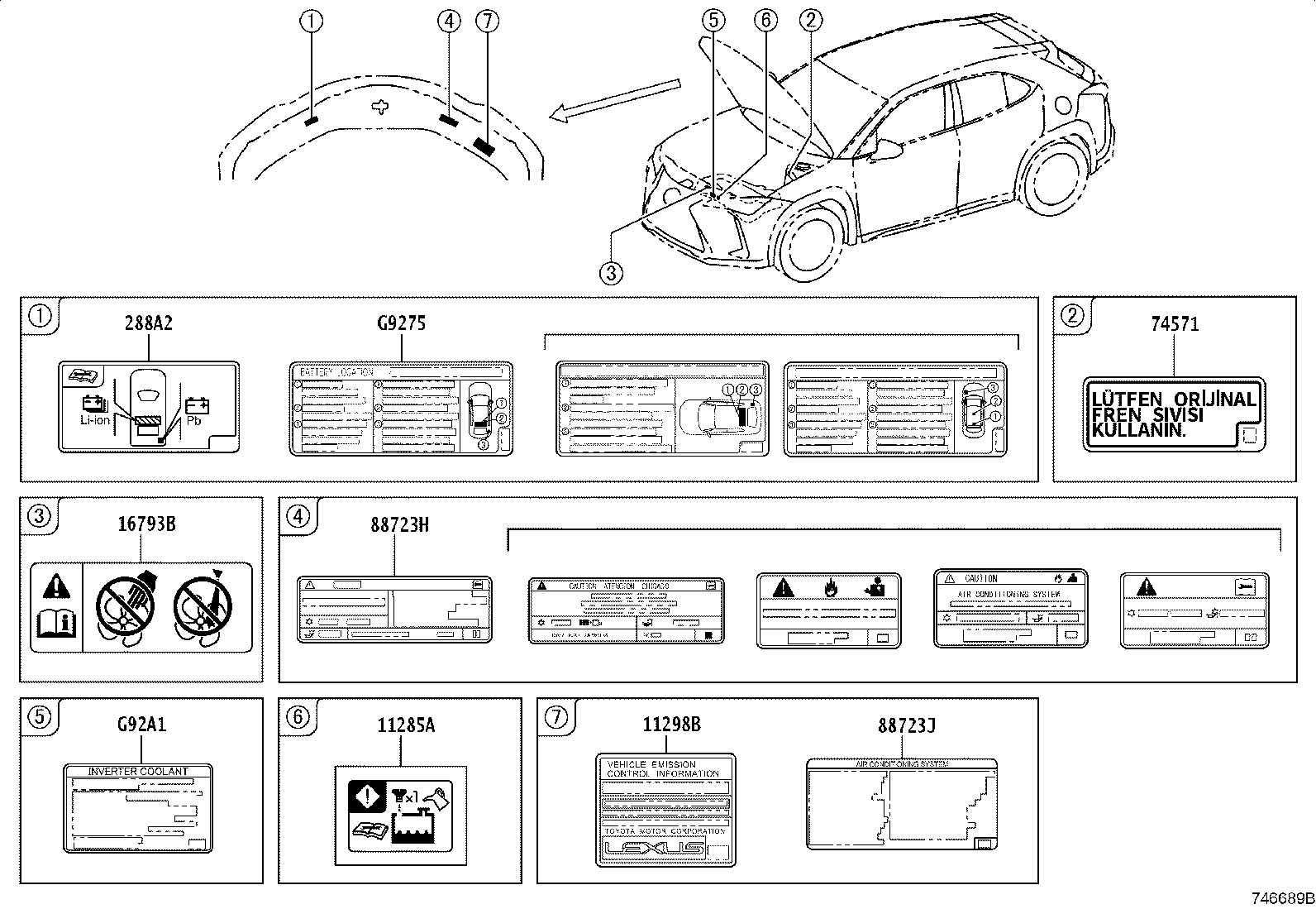 11298-24101 LABEL, EMISSION CONTROL INFORMATION product image