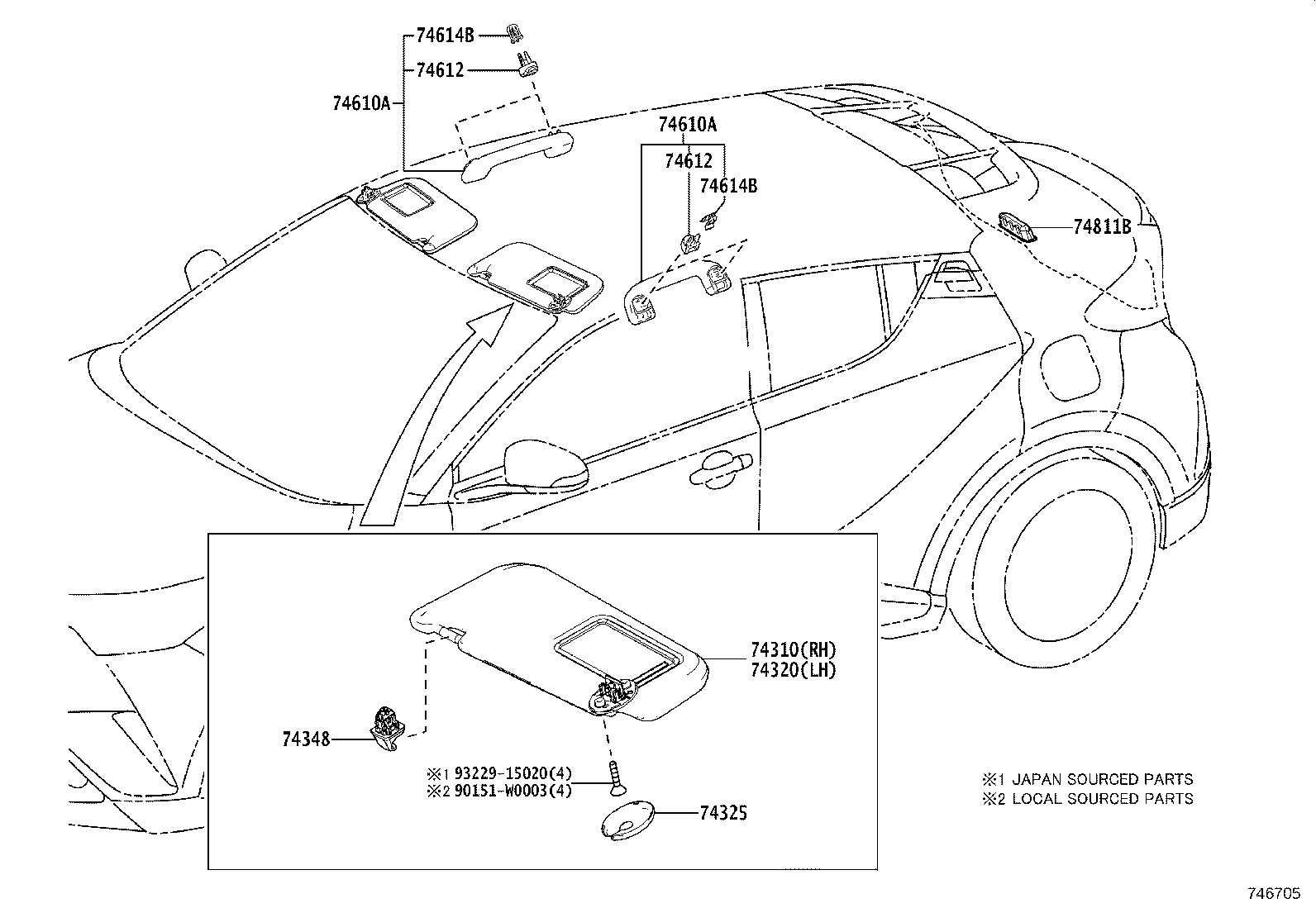 74232-F4010 PANEL, FRONT ARMREST BASE, UPPER LH product image