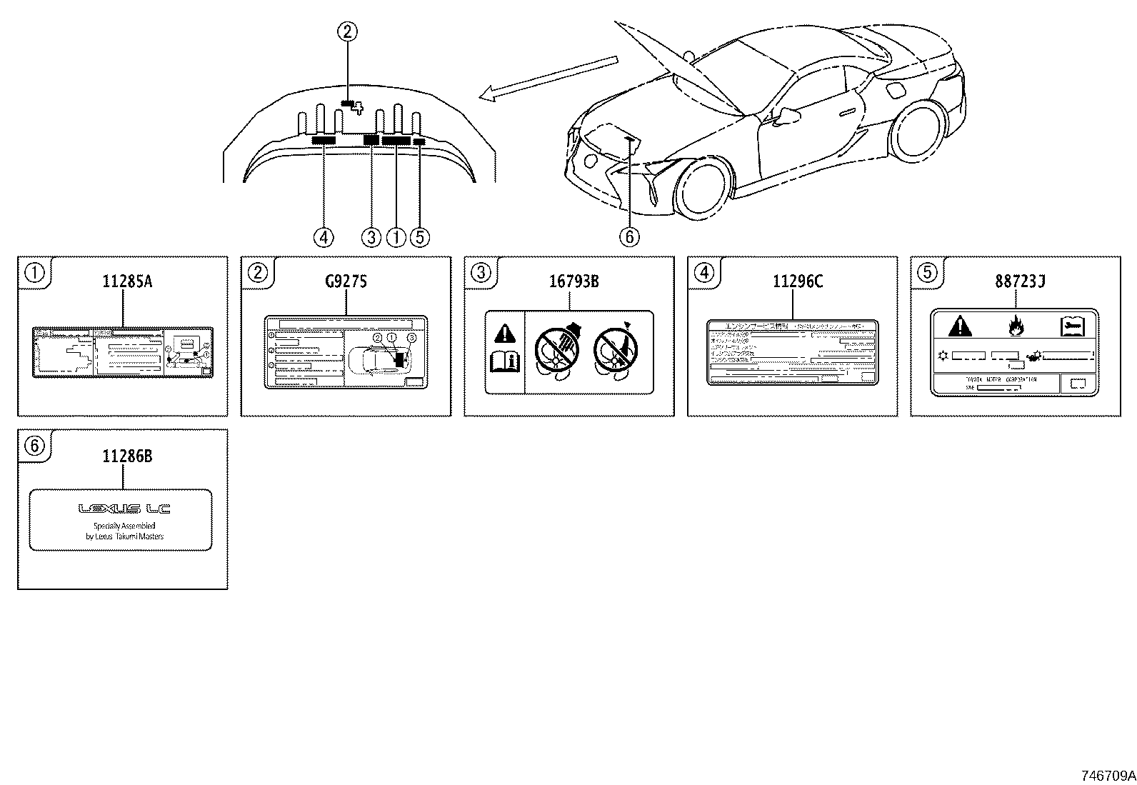 42661-11290 LABEL, TIRE PRESSURE INFORMATION product image