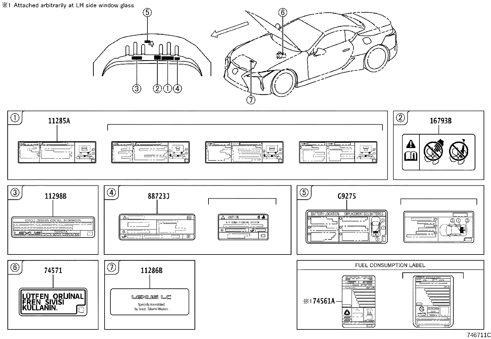11285-70030 LABEL, COOLANT SYSTEM NOTICE product image