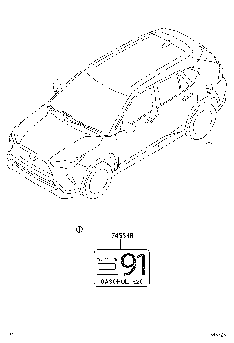 42661-BZF20 LABEL, TIRE PRESSURE INFORMATION product image