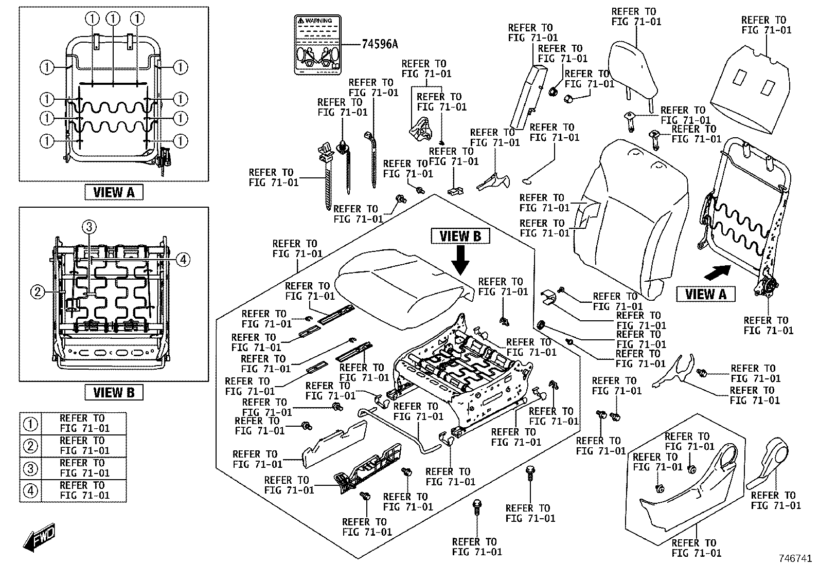 42661-WC013 LABEL, TIRE PRESSURE INFORMATION product image