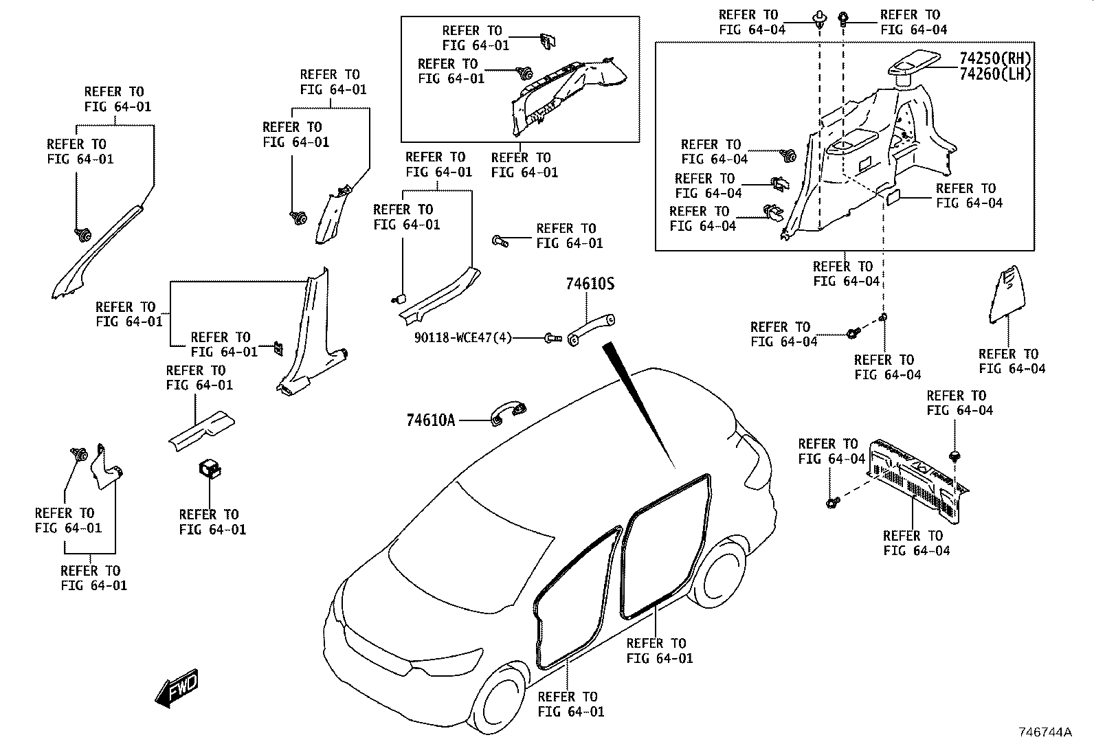 74610-WC010 GRIP SUB-ASSY, ASSIST product image