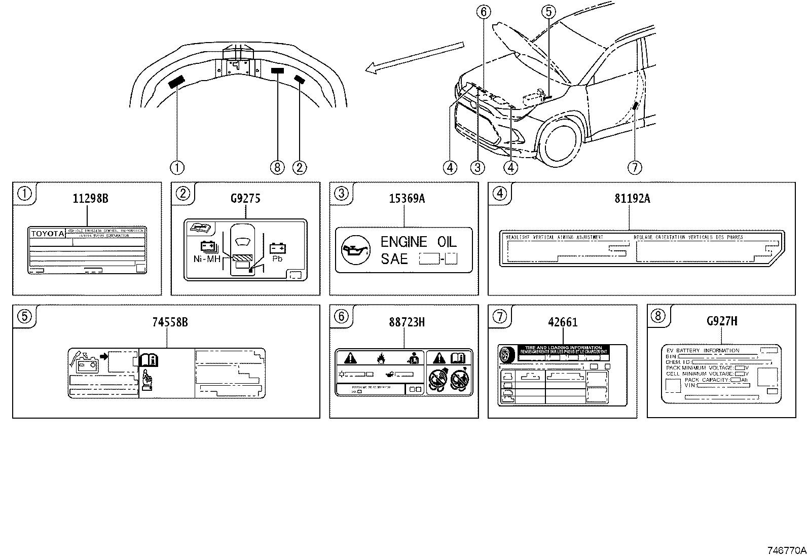 Toyota 11298-F0290 LABEL, EMISSION CONTROL INFORMATION