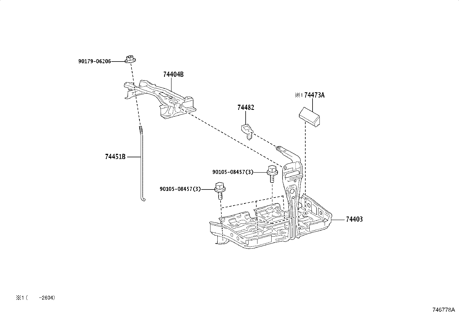 74451-58040 BOLT, BATTERY CLAMP product image