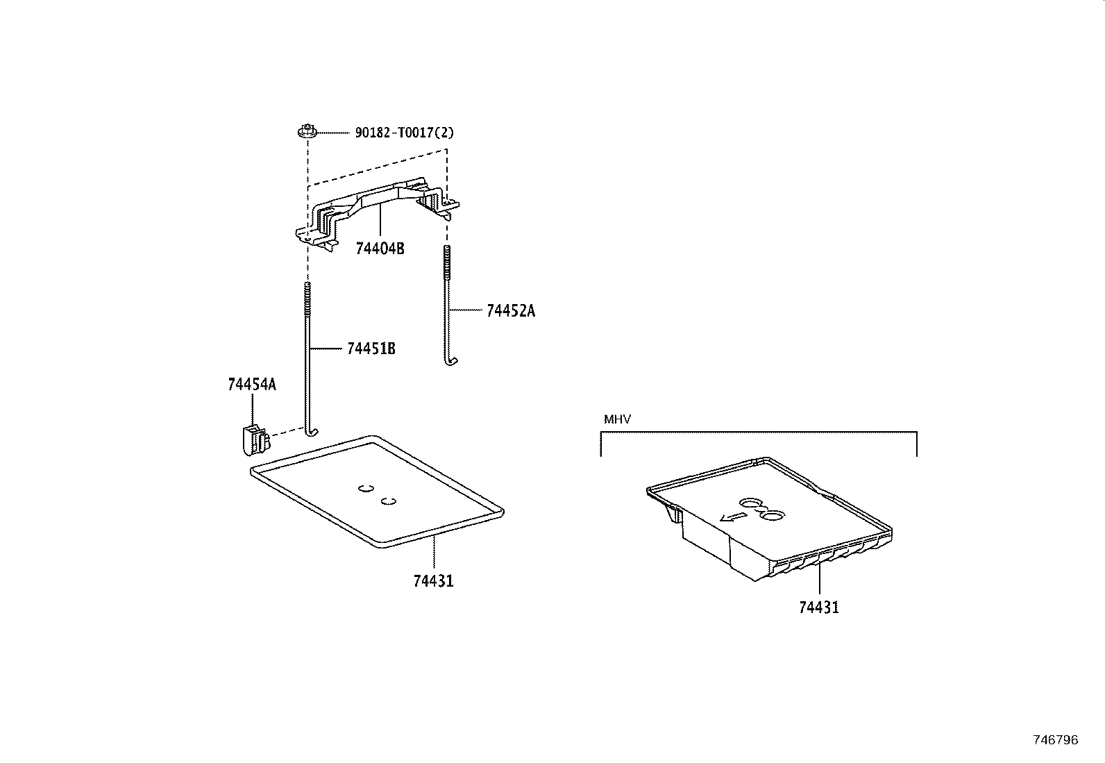 74451-KK040 BOLT, BATTERY CLAMP, NO.2 product image