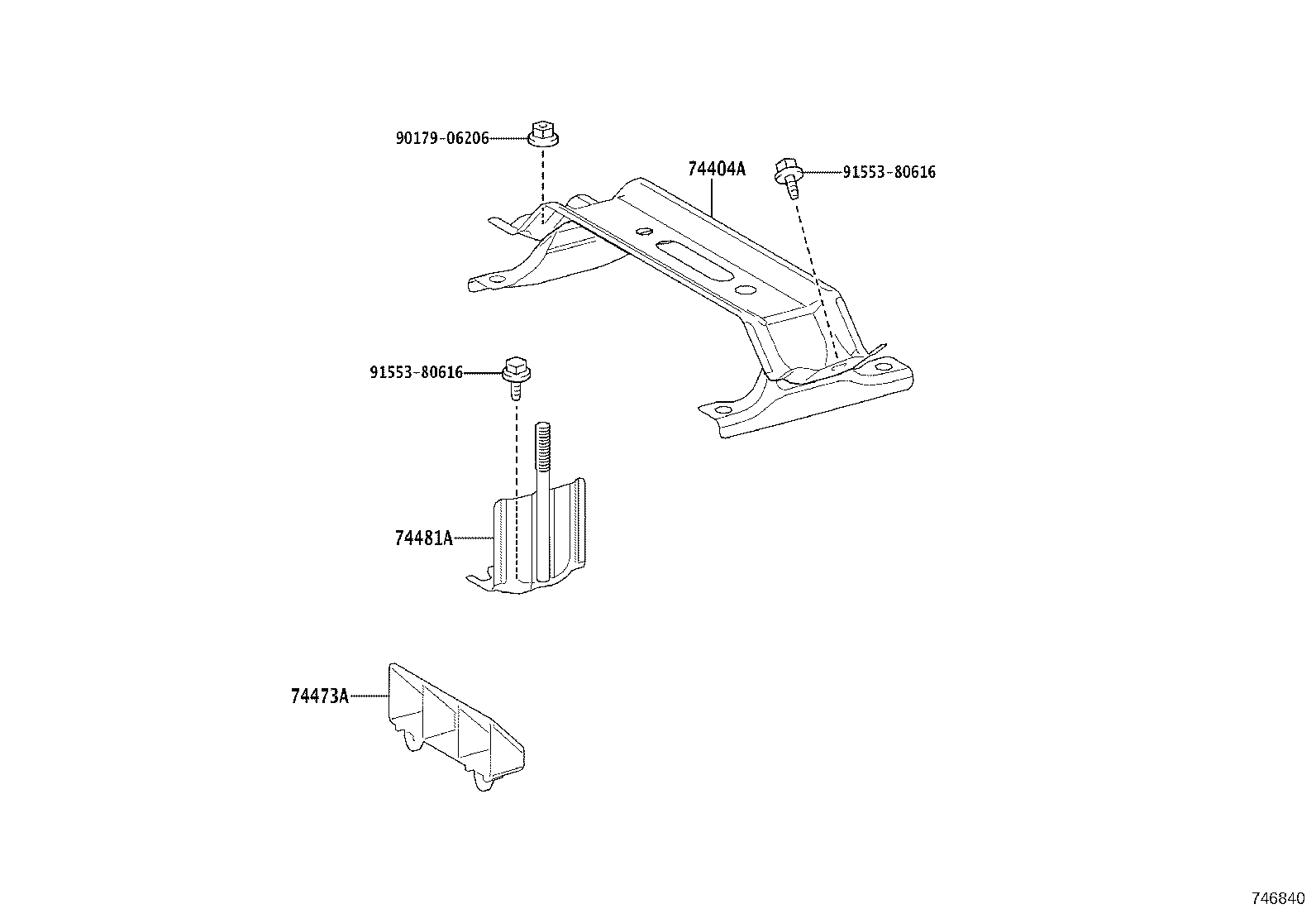 74440-30010 CLAMP, BATTERY product image