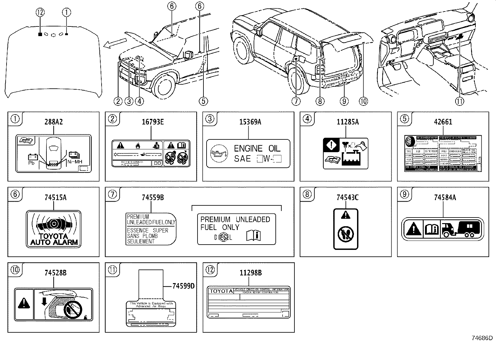 11298-25291 LABEL, EMISSION CONTROL INFORMATION product image