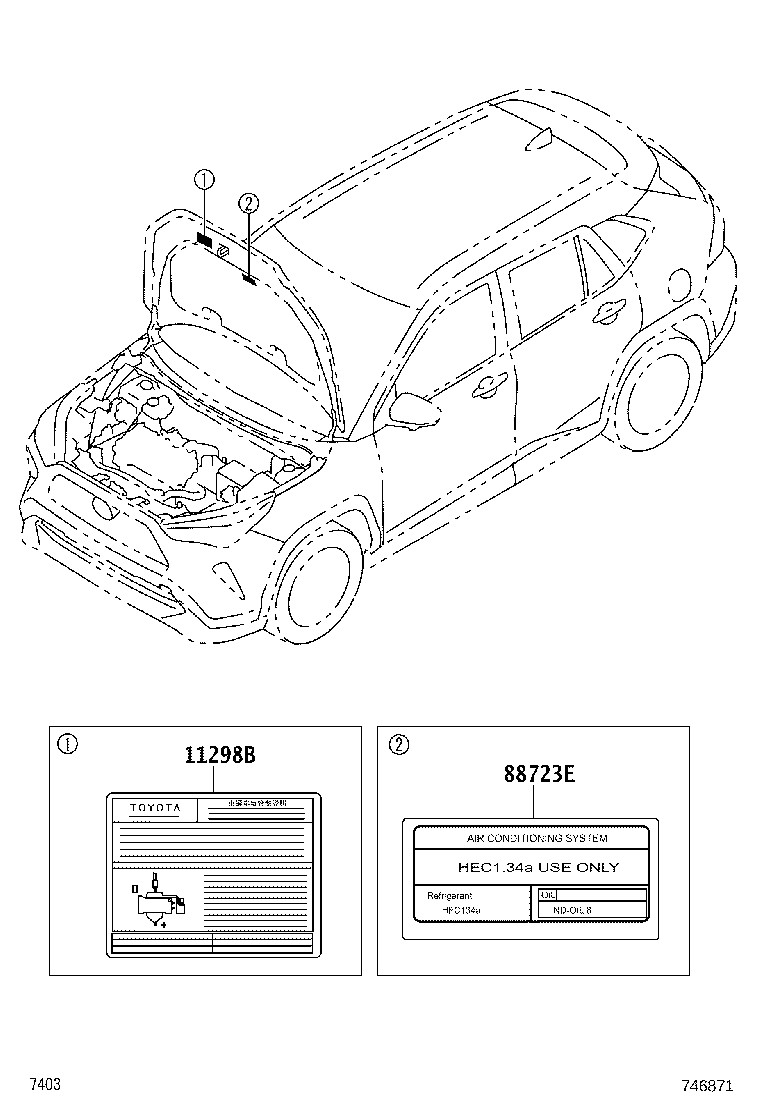 42661-BZF20 LABEL, TIRE PRESSURE INFORMATION product image
