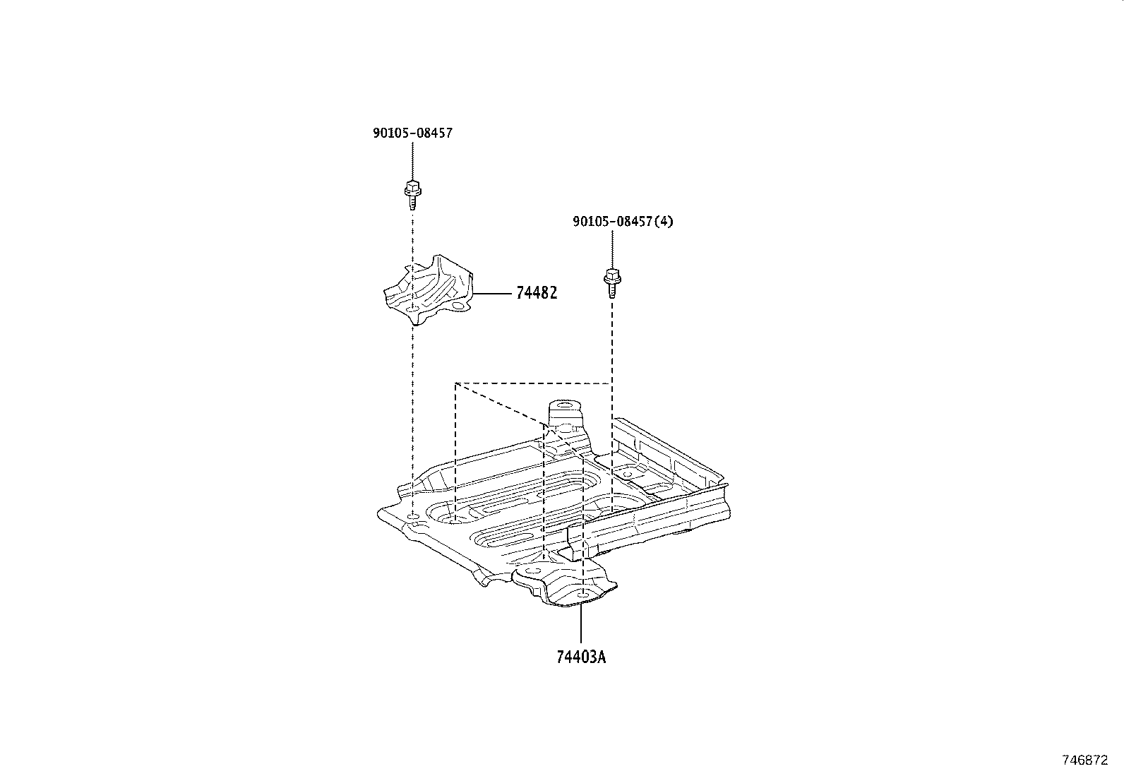 74403-52070 CARRIER SUB-ASSY, BATTERY product image