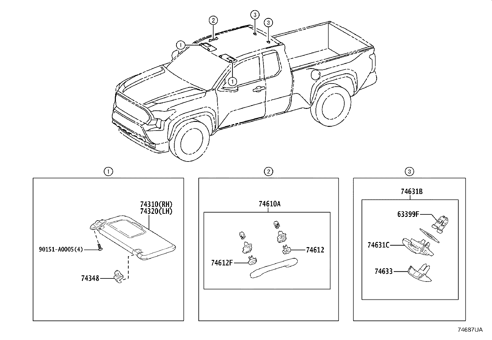 Thumbnail 2 for 74617-AK030-C1