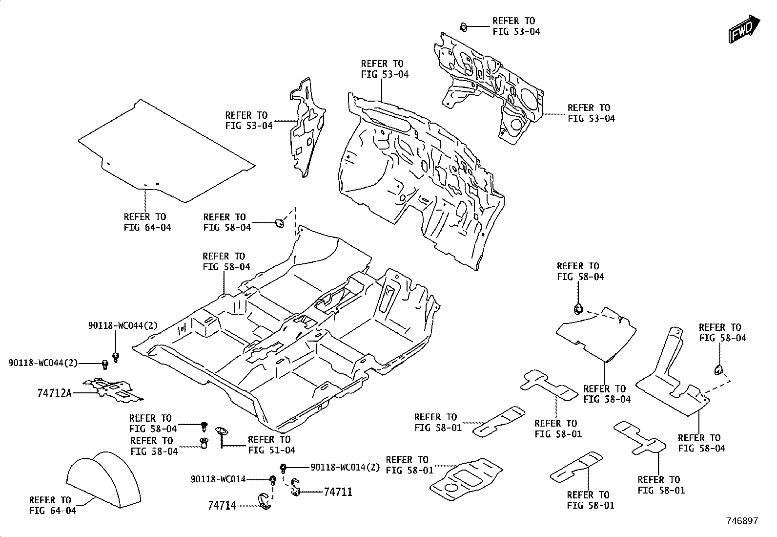 74221-WC002 PANEL, DOOR ARMREST BASE, RH product image