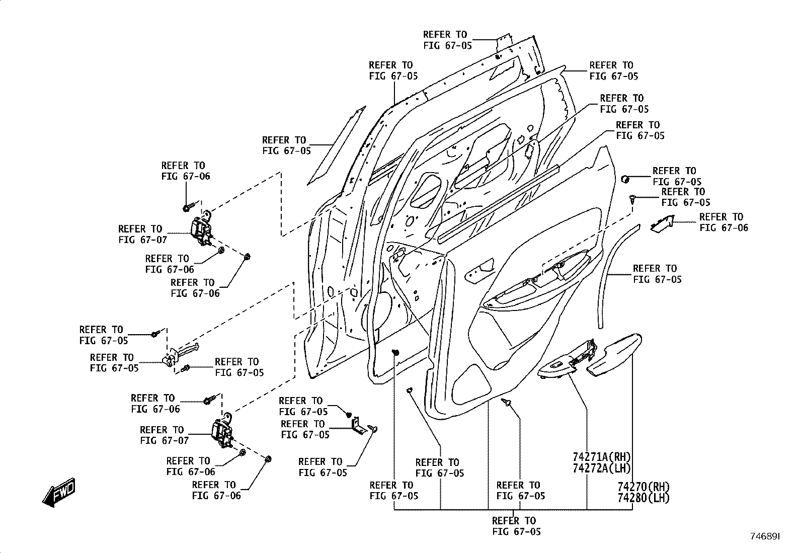 74232-WC009 PANEL, FRONT ARMREST BASE, UPPER LH product image