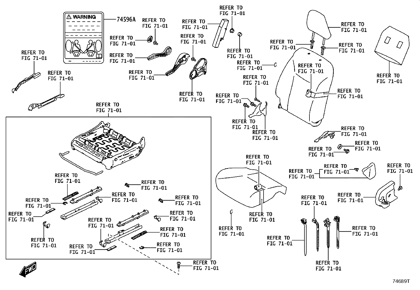 42661-WC014 LABEL, TIRE PRESSURE INFORMATION product image