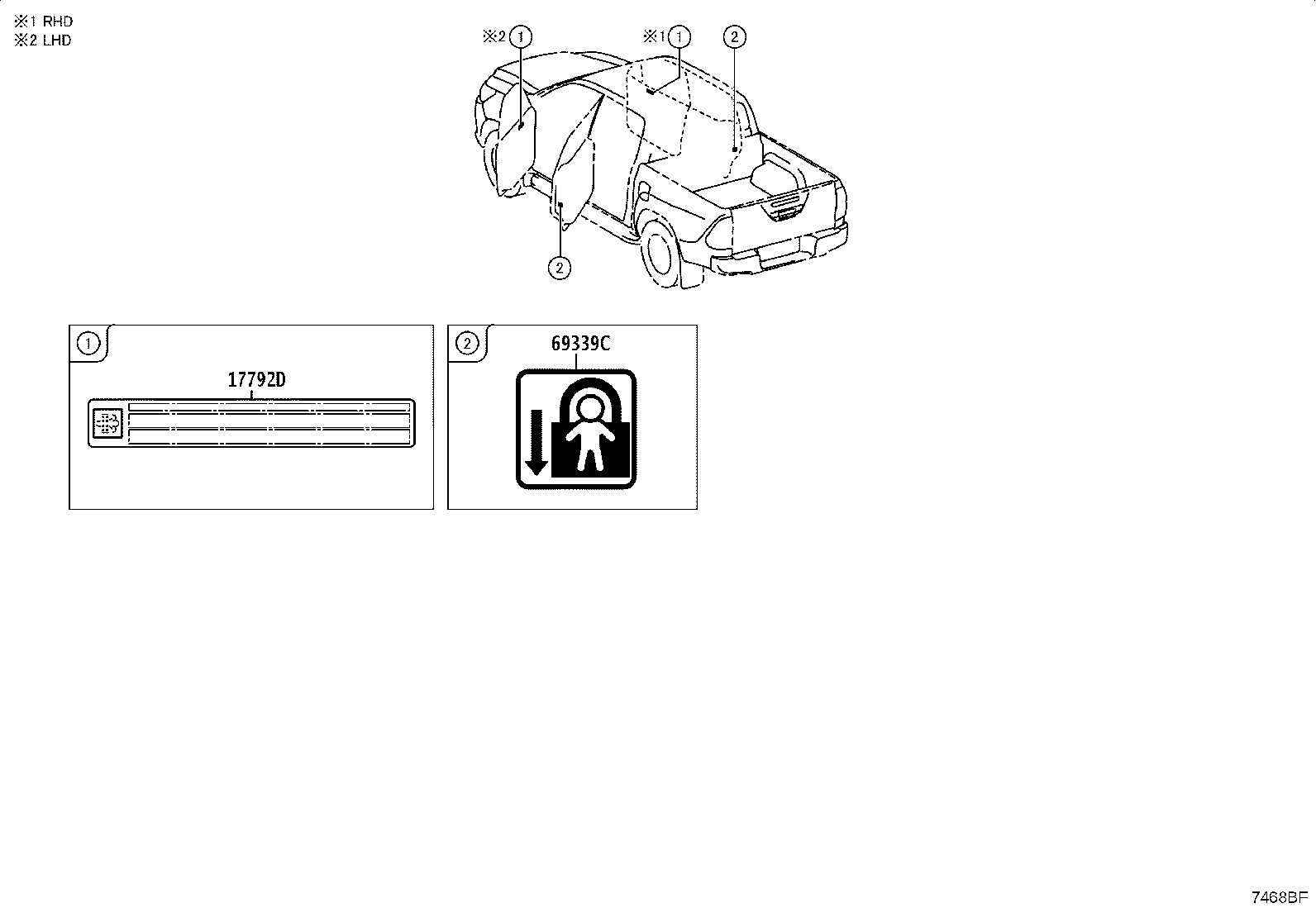 42661-0KV10 LABEL, TIRE PRESSURE INFORMATION product image