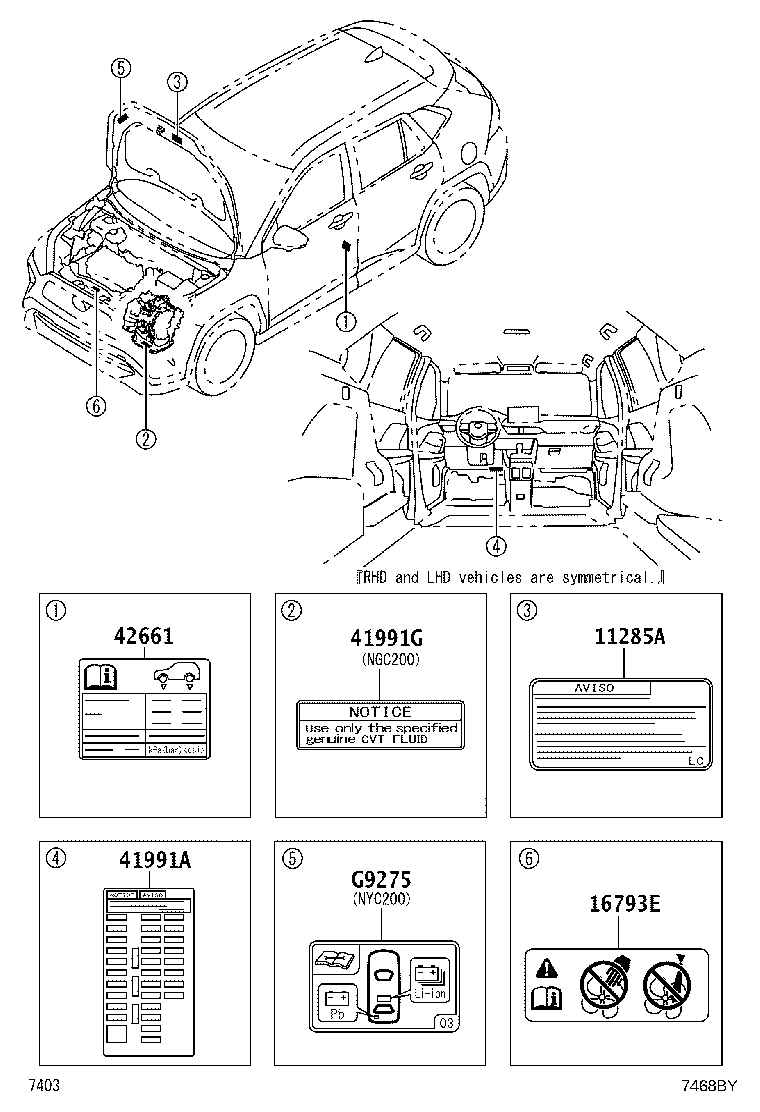 11285-BZ150 LABEL, COOLANT SYSTEM NOTICE product image