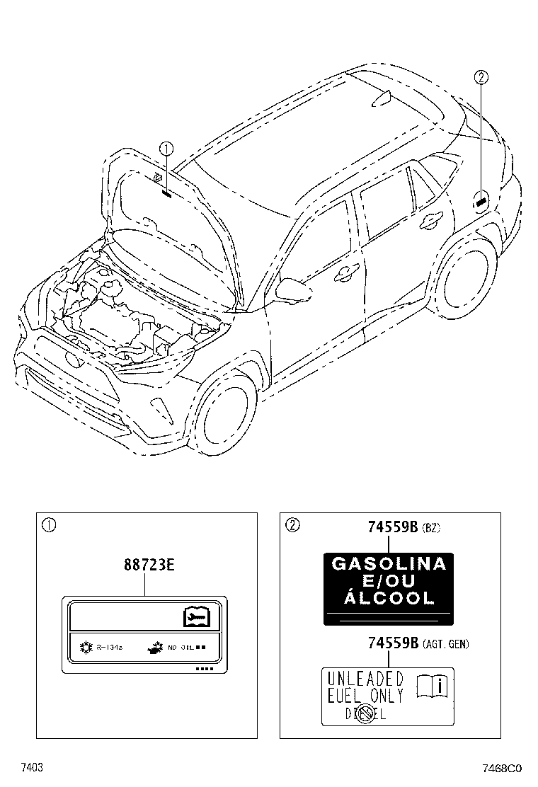 11285-BZ150 LABEL, COOLANT SYSTEM NOTICE product image