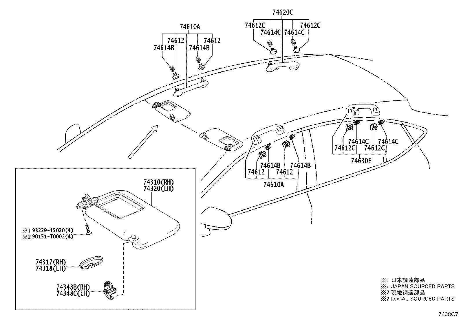 74232-06780 PANEL, FRONT ARMREST BASE, UPPER LH product image