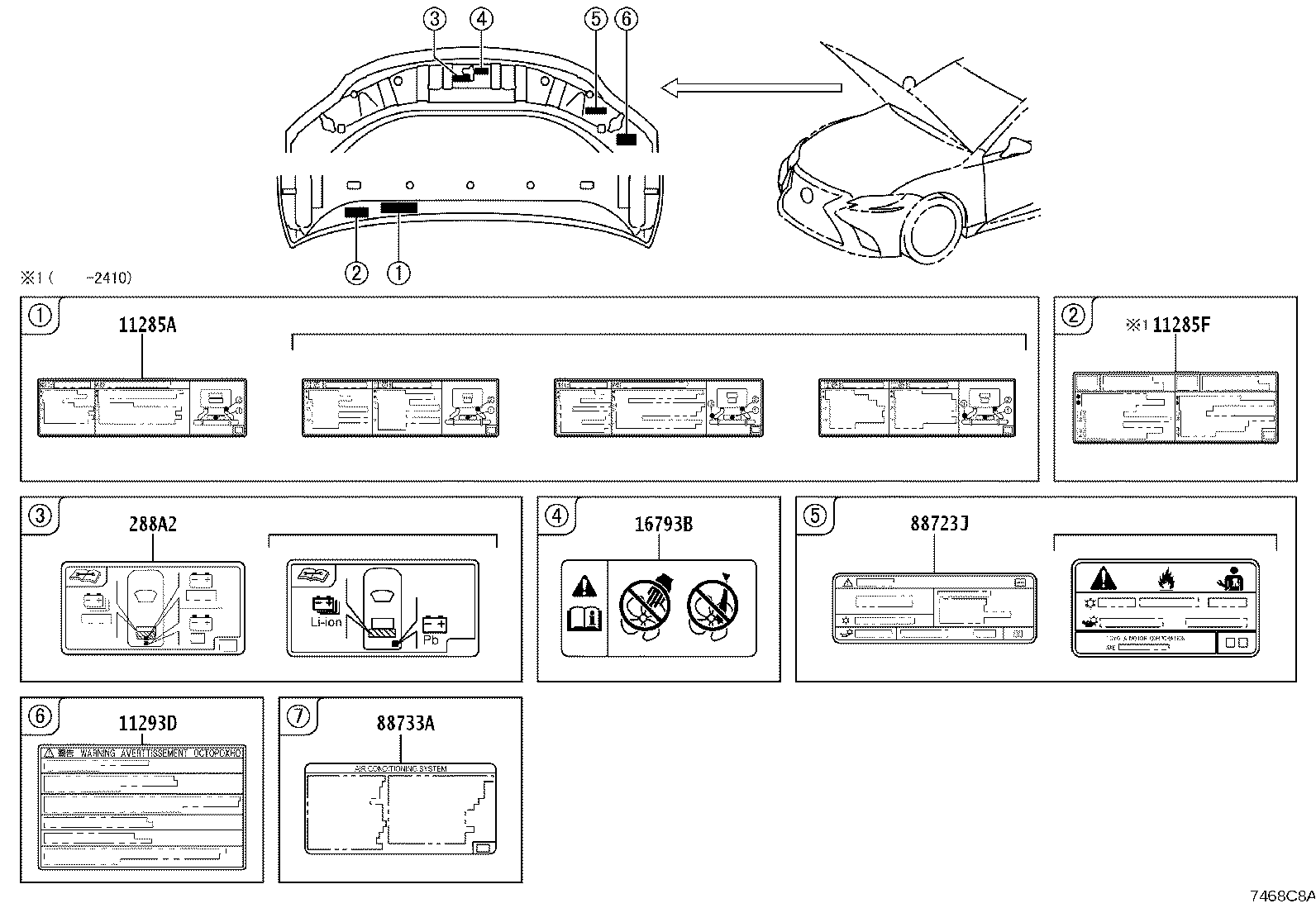 11285-70010 LABEL, COOLANT SYSTEM NOTICE product image