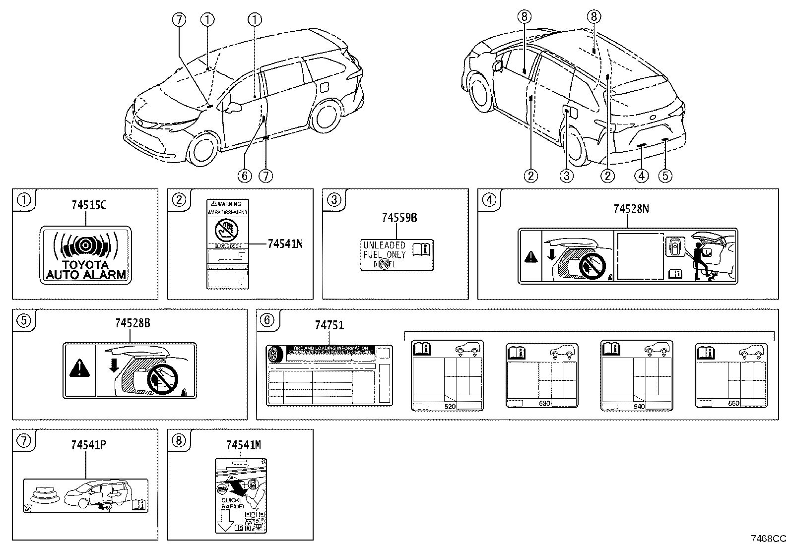 74541-08090 Toyota Reference Part product image